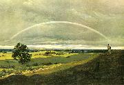 Caspar David Friedrich Landschaft mit Regenbogen oil painting reproduction